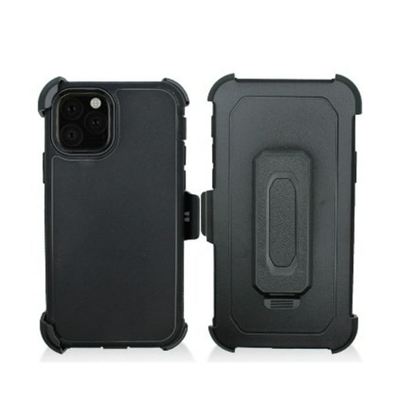 Apple iPhone 12 Mini /5.4" Belt Clip Holster Heavy Duty 2 in 1 Protection Hybrid Hard Rubber Shockproof Armor Protector Rugged Rubber Shield Stand [Black] Phone Cover for iPhone 12 MINI