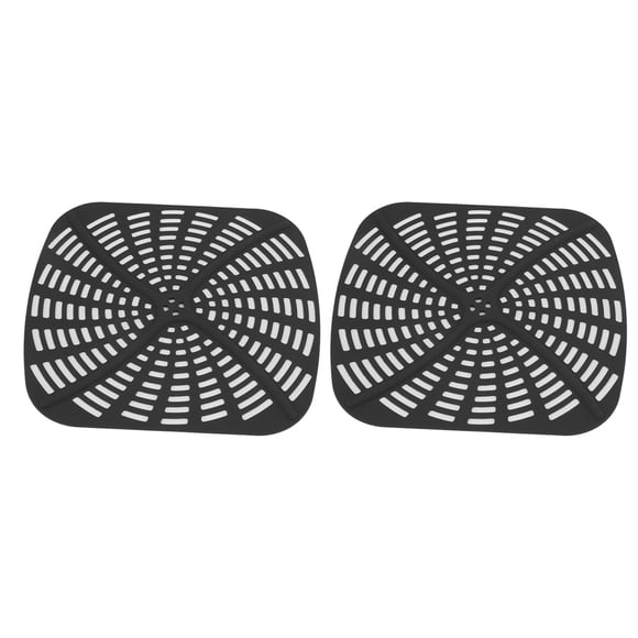 Doublure de Friteuse de Remplacement, Réutilisable Ajustement Parfait Doublure en Silicone 2 Pcs Lavable au Lave-Vaisselle pour Cuisine Maison Rouge, Noir, Gris, Bleu
