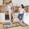 thumbnail image 6 of SKYSONIC Beach Sand Starfish Kitchen Mats and Rugs Blue Wooden Board Floor Runner Area Rug Washable Carpet Perfect for Living Room Bedroom Entryway,19.7"x27.6"+19.7"x47.2", 6 of 7