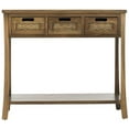 thumbnail image 2 of Safavieh Console en Bois d'Orme d'Automne 3 Tiroirs Marron, 2 of 5