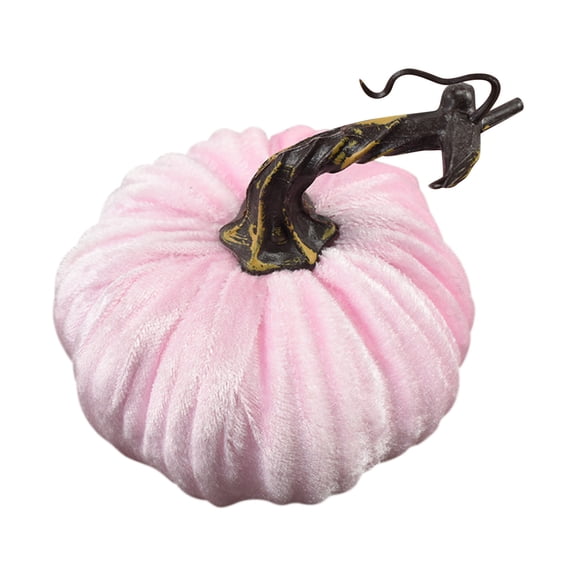 Chmadoxn Fall Decor Velvet Pumpkins Rustic Harvest Decoration, Soft Stuffed Artificial Pumpkins Home Decoration for Autumn Table Kitchen Centerpiece Fall Harvest Halloween Thanksgiving Decor