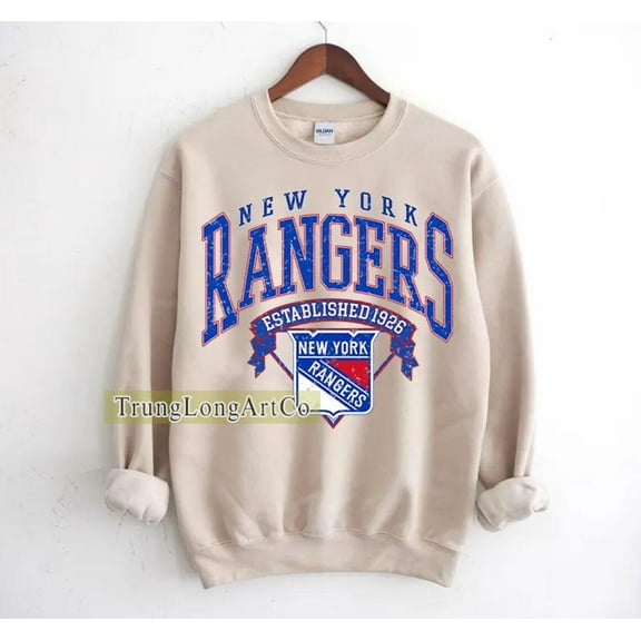 New York Hockey Sweatshirt Crewneck, Vintage Rangers shirt, New York Hockey Fan shirt, Hockey Tee, Rangers Sweatshirt