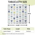 thumbnail image 2 of Colorful Arrow Pattern Square Fitted Tablecloth with Elastic Edge,Square Table Cover,Washable Elastic Table Cover for Home Kitchen Party Decor 34"x34", 2 of 6