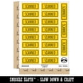 thumbnail image 2 of Scanned Double Line Border Document Sticker Set - Yellow - Matte Finish - 2.00" Large, 2 of 7