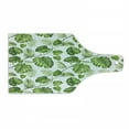 thumbnail image 1 of Leaf Cutting Board, Brazilian Rainforest Foliage Nature Ivy Swirls Palm Banana Trees Leaves Art Print, Decorative Tempered Glass Cutting and Serving Board, Wine Bottle Shape, Pale Green, by Ambesonne, 1 of 1