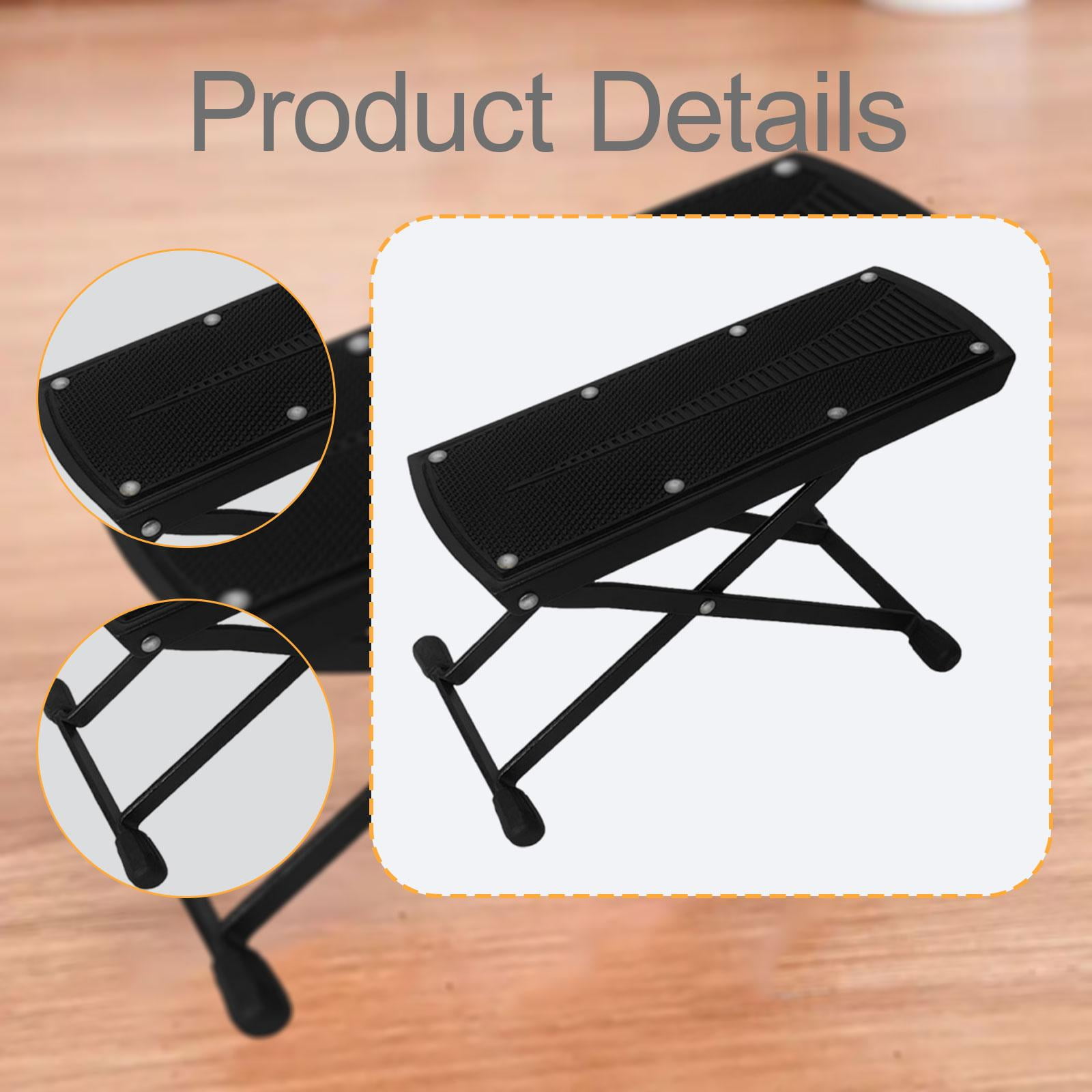 LeeQinersw Guitar Foot Stool Folding Guitar Foot Rest for Electric Guitar Guitar Player