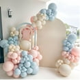 thumbnail image 5 of Gender Reveal Balloon Arch Kit,122Pcs Blush Pink Dusty Blue Sand White Peach Balloons for Gender Reveal Party Boho Wedding Bridal Engagement Baby Shower Anniversary Birthday Party Decorations, 5 of 7