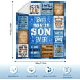 thumbnail image 4 of Fathers Day Son Gifts, Gifts for Son, Son Gifts from Mom Dad, Adult Son Gift Ideas, Birthday Gifts for Son, Gifts for Adult Grown Son, Son Graduation Gifts, to My Son Blanket 50"x60", 4 of 6