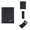 Black, variant on Men's RFID Blocking Trifold Automatic Pop-Up Wallet - PU Leather Credit Card Holder with Cash Slot & ID Window