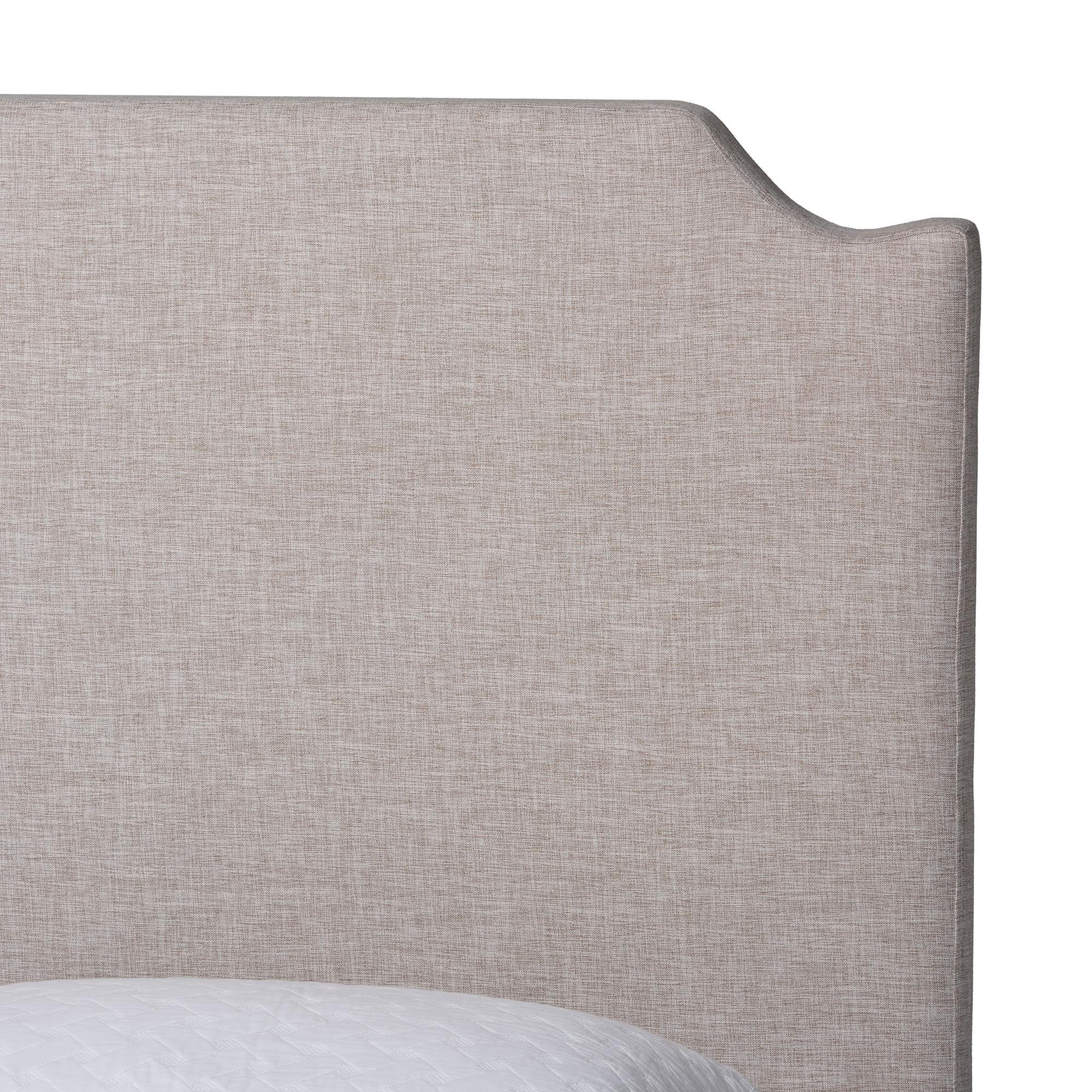 Baxton Studio Ronelyn Modern Platform Bed, Queen, Beige