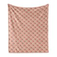 thumbnail image 1 of Scandinavian Soft Flannel Fleece Throw Blanket, Halved Apples with Autumn Season Harvest Farmland Theme in Pastel Tones, Cozy Plush for Indoor and Outdoor Use, 60" x 80", Multicolor, by Ambesonne, 1 of 6