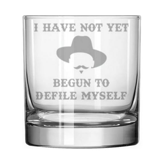 11 oz Rocks Whiskey Old Fashioned Glass Gift I Have Not Yet Begun To Defile Myself