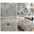 thumbnail image 3 of Summer Blanket Flannel Fleece Blanket Patchwork Quilt Microfiber Blanket Double Sided Cold Effect 47x79IN Cooling Weighted Blanket Soft Fuzzy Plush Transfer Heat to Keep Body Cool Night Sweats, 3 of 3