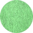 thumbnail image 1 of Ahgly Company Indoor Round Abstract Emerald Green Contemporary Area Rugs, 7' Round, 1 of 4