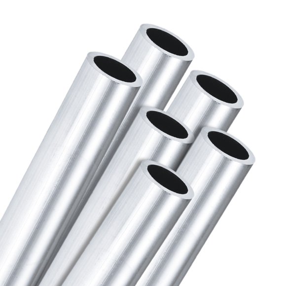 Uxcell 6-Pack 6063 Aluminum Round Tube, 12mmx16mm(IDxOD) 100mm Length Straight Tubing