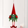 thumbnail image 5 of Fufafayo under $5 Christmas Wreath Gnome Wreath with Lights Santa Gnome Christmas Hanging Sign Front Door Decoration Artificial Pine Spruce Wreath for Indoor Outdoor Home Xmas Porch, 5 of 7