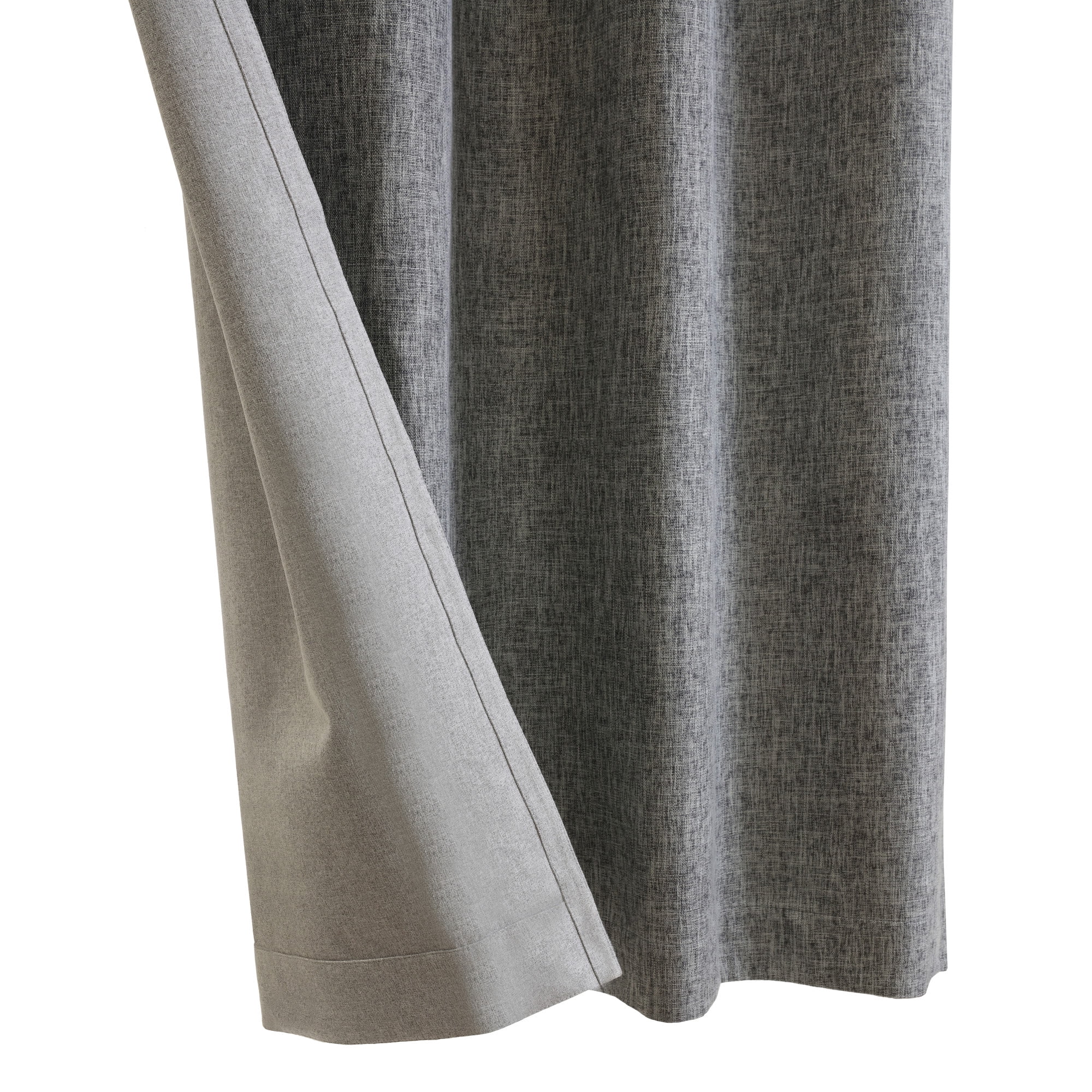 Loft Living Duet Blackout Grommet Indoor Curtain 52 x 63 in Black