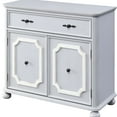 thumbnail image 2 of Grey 2-Door Cabinet with Single Drawer | Adds Style & Storage to Home | Constructed from Pine & MDF | Ensures Stable Drawer Glide, 2 of 3