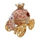 thumbnail image 2 of Joyero con forma de carruaje de conejo, estatua coleccionable para mujer, para anillos, dijes y pendientes Rosa, 2 of 8