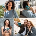 thumbnail image 5 of [5 in 1] Designed for iPhone 13 Pro Case, with 2 Pack Screen Protector, Silicone Shockproof Case, Full Body Soft Anti-Scratch Microfiber Lining Protective Case, Teal Blue, 5 of 5