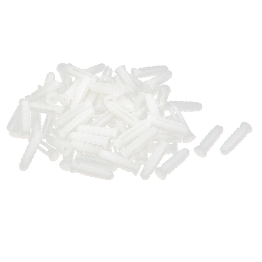 25mm Length Plastic Expansion Bolt Wall Drywall Anchor White 80pcs ...