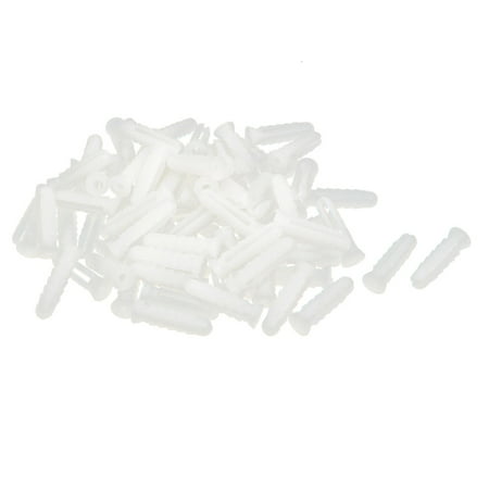 25mm Length Plastic Expansion Bolt Wall Drywall Anchor White (Best Way To Remove Wall Anchors)