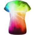 thumbnail image 2 of White Light Raver Rainbow All Over Womens T Shirt Multi LG, 2 of 2