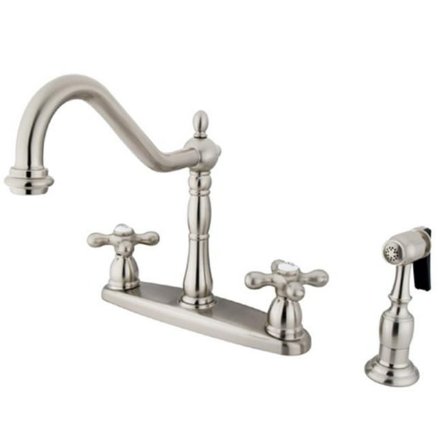 Kingston Brass KB1758AXBS Robinet de Cuisine 8 Po avec Pulvérisateur en Laiton