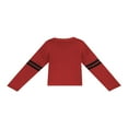 thumbnail image 4 of Pull pour Femmes Manches Longues Col Tricoté Cœur Ample Fête de Rue Chemise Décontractée Rose TG, 4 of 5