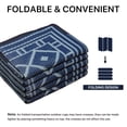 thumbnail image 5 of DEORAB 6'x9' Outdoor Rugs Waterproof Patio Reversible Plastic Carpet Camping Outside Mat For Garden RV Camping Porch Deck Backyard, Navyblue & Babyblue, 5 of 8