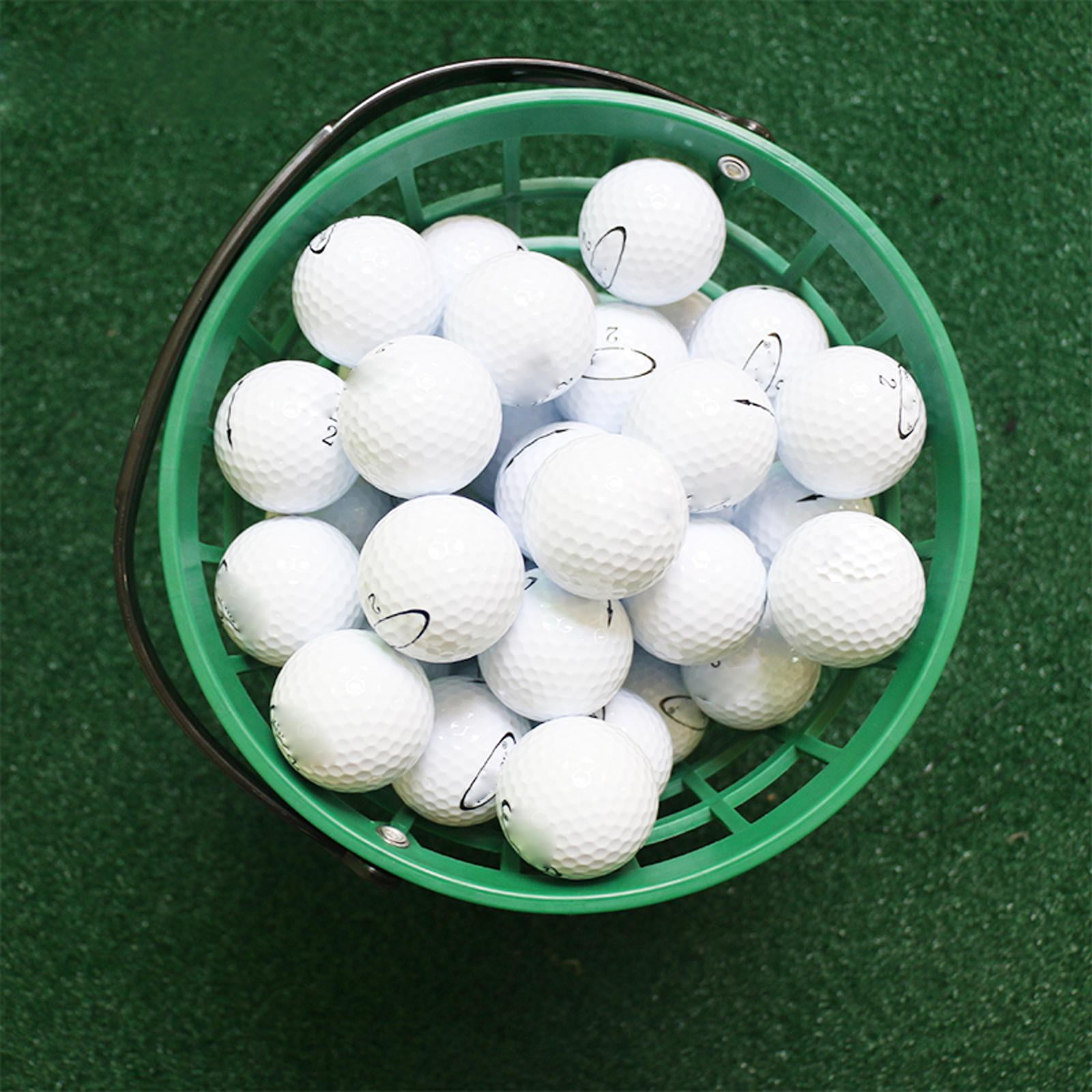 Colaxi Range Basket, Golf Ball Tennis Balls, Egg Collection Carrying Buckets Golf Balls Storage Container with Carry Handle for Outdoor Indoor - Holds 50 Balls