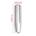 thumbnail image 2 of Car Gear Shift Knob Aluminum Alloy Manual Thread Adapters Car Shifter Lever Head with Thread Adapters, Silver, 2 of 7