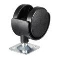 thumbnail image 3 of Swivel Casters 2 Inch Nylon Top Plate Caster Wheels for Furniture Chair, 4 Pcs, 3 of 5