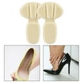thumbnail image 2 of yuksok 2 in 1 Heel Cushion Pads Anti Slip Oversized Shoes Shoe Pad Shoe Grips Liner Beige Petals, 2 of 9