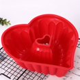 thumbnail image 4 of YWIYIUD 1PC Heart Shaped Cake Pans, 9 Inch Heart Cake Moulds, Silicone Moulds Cake Pan for Cheesecake Chocolate Cake Baking Kitchen Accessories for Valentine'S Day Wedding Party 3D Cake Pan Moulds, 4 of 5