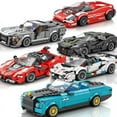 thumbnail image 6 of City Speed Champion Sports Car Building Blocks Technique Car Carro Rennau Voiture Vehicle MOC Educational Construction Toys, 6 of 10
