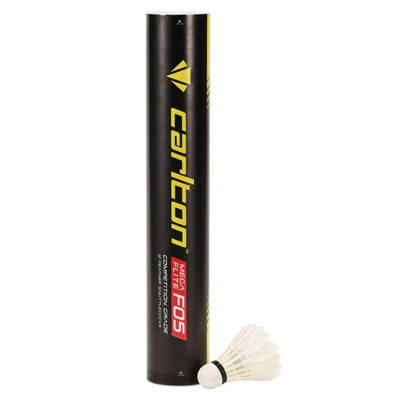 Carlton Megaflite F05 Plume Volant, Vitesse 77 Blanc, Lot de 12, Fabriqué à Partir de Plumes d'Oie de Haute Qualité