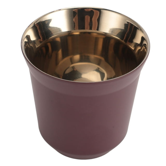 Tasse à Démitasse en Acier Inoxydable, Tasse à Café Réutilisable Empilable à Double Paroi Finition Miroir Tasse à Espresso Isolée pour Café, Thé et Autres Boissons Mélangées, Lavable au Lave-Vaisselle