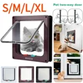 thumbnail image 2 of Weather Proof Cat Door 4 Way Locking for Cat up to 20 lbs for Interior Doors, Cabinet, Garage Doors 4 Sizes Pet Door, 2 of 9