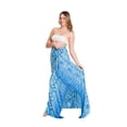 thumbnail image 2 of eloria Leaf Printed Womens Sarong Pareo Cover Up Scarf Beach Wear Wrap, 2 of 2