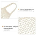 thumbnail image 4 of Uxcell Cotton Mesh Bag, 15x13.8" Reusable Mesh Net String Grocery Bags Organizer Beige White, 4 of 6