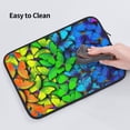 thumbnail image 6 of Bingfone Multicolored Butterflies Laptop Sleeve Case 13 Inch, 360° Protective Computer Carrying Bag, 6 of 9