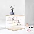 thumbnail image 5 of YIYIBYUS Solid Wood 4-Tier Clear Display Case PS Display Storage Box Lightweight Countertop Display Box for Places Where Figurines and Collectibles Are Displayed 11.81*9.45*10.24in, 5 of 19