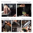 thumbnail image 3 of Zootealy 14pcs Cocktail Set Boston Shaker Mixer Stainless Steel Drink Making Tool Kit for Home Bar Use, 3 of 8