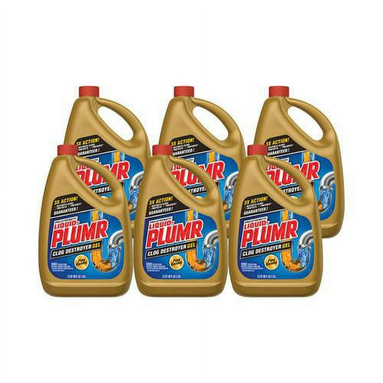 Clog Destroyer + PipeGuard, Gel, 80 oz, 6/Carton