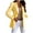 Yellow, variant on Yigetop Casual Blazer for Women Women Casual Solid Single Button Lapel Long Sleeve Slim Suit Temperament Blazers Coat for office Ladies Fitted Blazers for Women Blue L