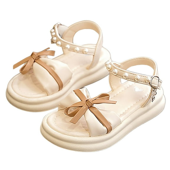 TAIAOJING Toddler Fashionable Sandals Butterfly Flowers Stylish Soft Soled Children's Beach Princess Shoes Open Toed Princess Shoes For Children Soft Soled Beach Shoes For Kids Comfort 30