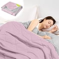 thumbnail image 5 of PATLOLLAV Summer Quilt Cooling Comforter Cool Silky Fiber Summer Comforter Summer Cooler Gift Comforter Conditioner Comforter Solid Color for Hot Sleepers and Night Sweat, 5 of 6