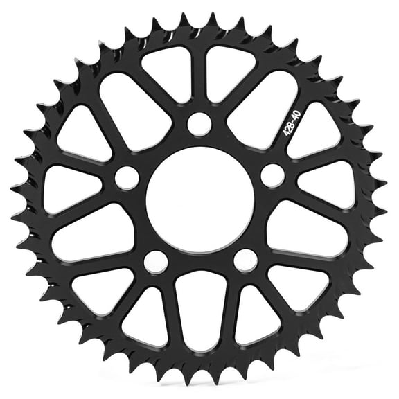 40T 428 Rear Chain Sprocket For Talaria Sting MX5 E-Bike Electric Dirt MX Bike CNC Billet 7075 T6 Aluminum Alloy Anodized Black
