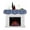 White Dark Blue, variant on Red Elk Boho Fireplace Mantel Scarf Table Runner, Vintage Ethnic Botanical Abstract Winter Garland Mantel Top Tablerunners Dresser Scarves Cover Decorations for Windows Party Living Room 60''x17''